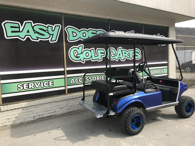 Custom Blue Club Car DS at Easy Does It Customs