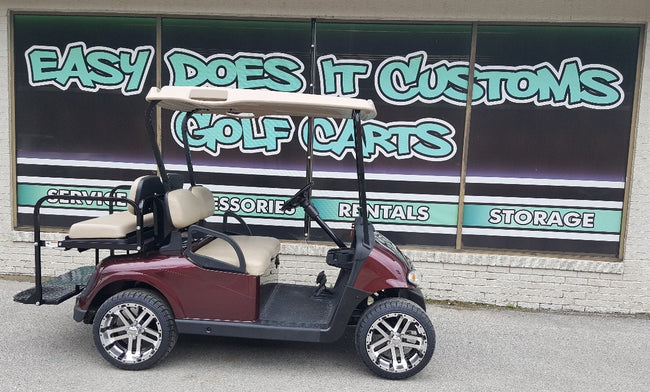 2012 EZGO RXV Electric Golf Cart with New Burgundy Body *SOLD*