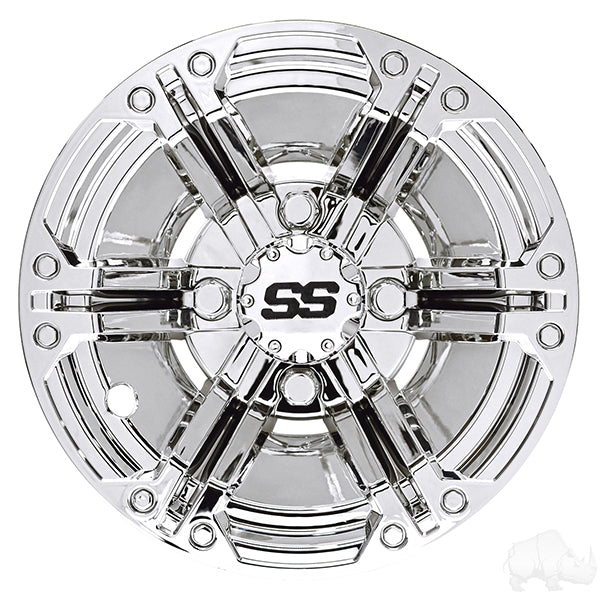 Wheel Cover, SET OF 4, 10" Daytona Chrome