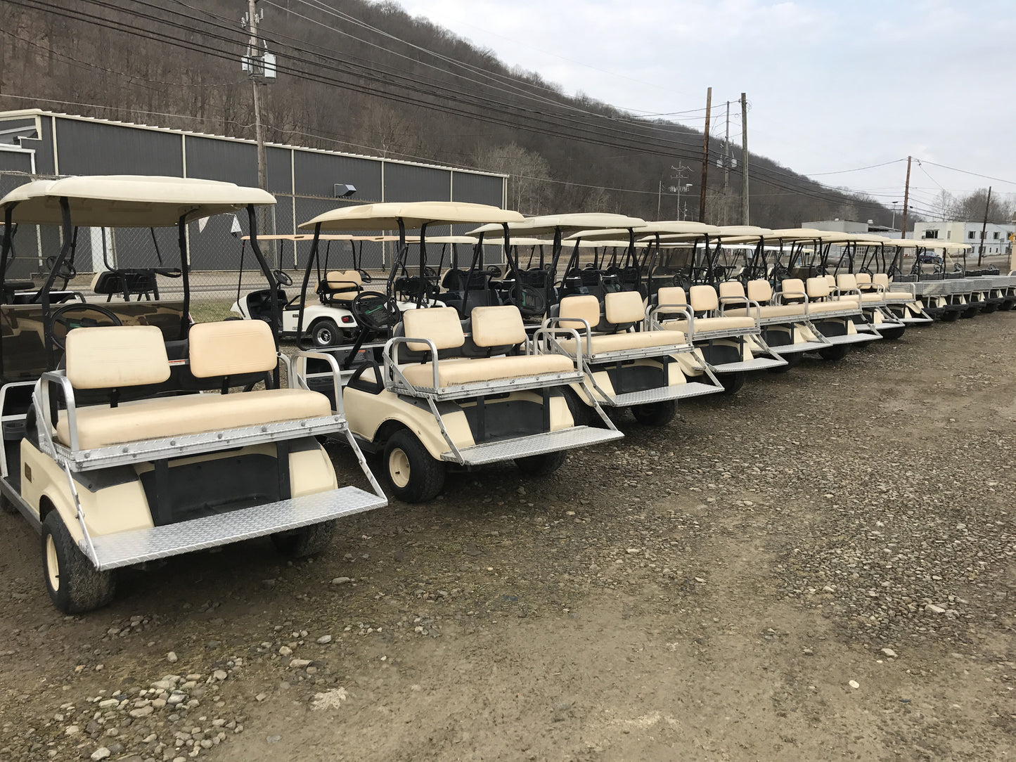 Gas Club Car DS Golf Cart with Rear Flip Seat