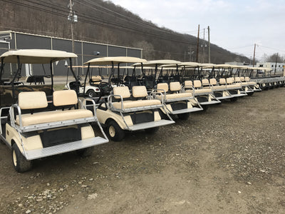 Gas Club Car DS Golf Cart with Rear Flip Seat