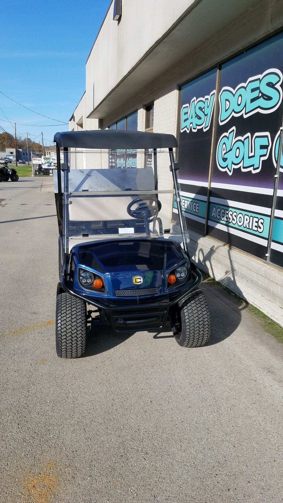 72v Cushman Hauler with Custom Wheels from Easy Does It Customs