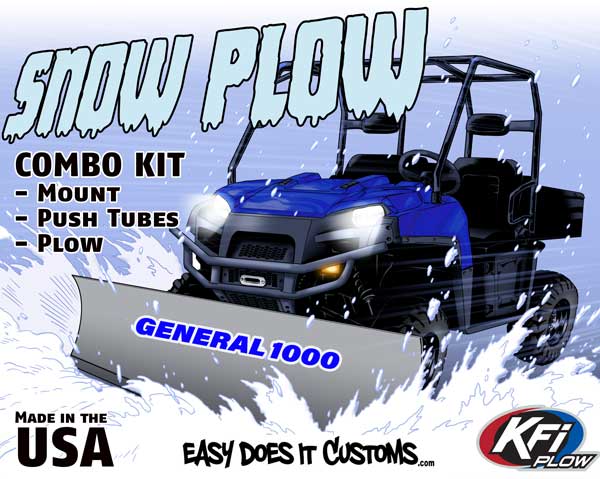POLARIS GENERAL 1000 / GENERAL 4 1000 KFI Plow Combo Package