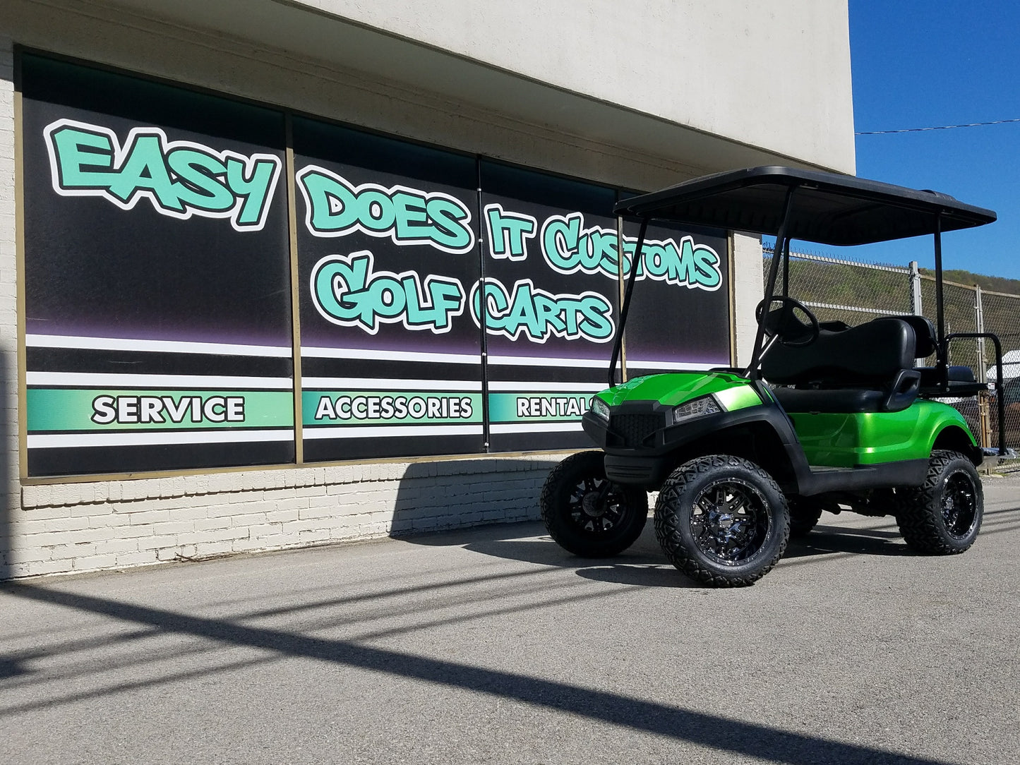 2014 Green Havoc Electric Yamaha Drive Golf Cart - SOLD