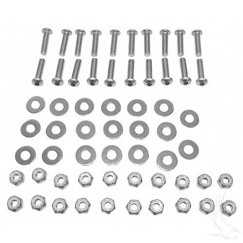 Stainless Steel Fender Flare Hardware for Golf Carts
