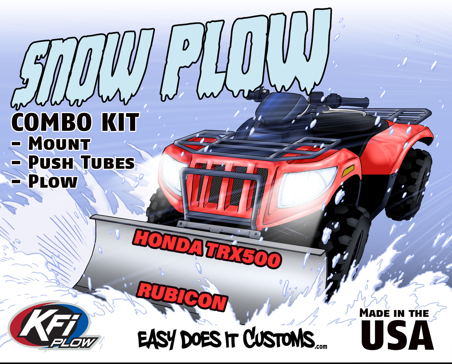 Honda TRX500 Rubicon - 2015-2019 ATV    KFI Plow Mount 105800