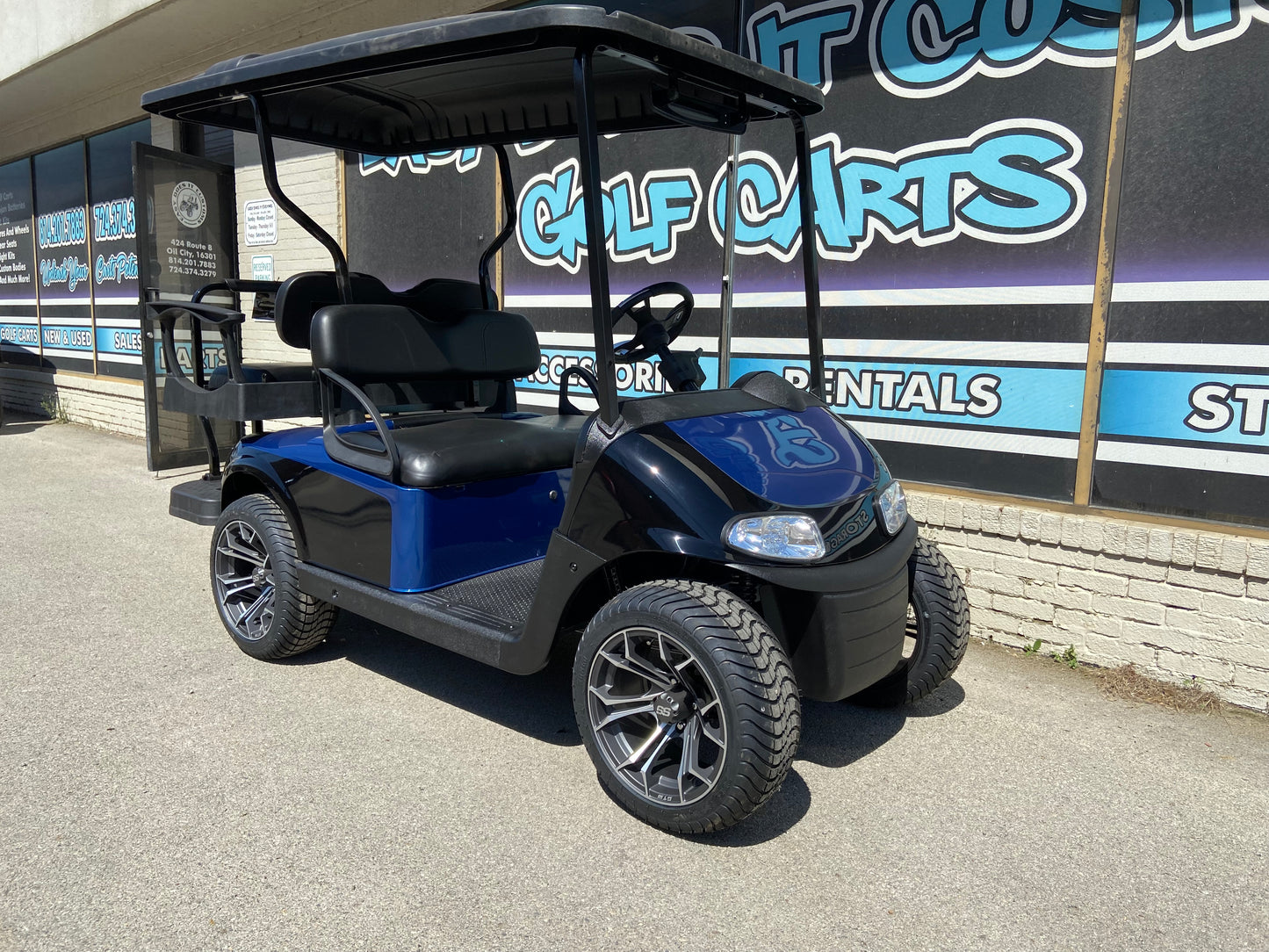 2017 EZGO RXV 48v - Black and Blue Custom *SOLD*