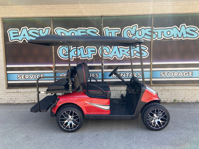 2017 EZGO RXV - 48v Custom Silver - Red - Black *SOLD*