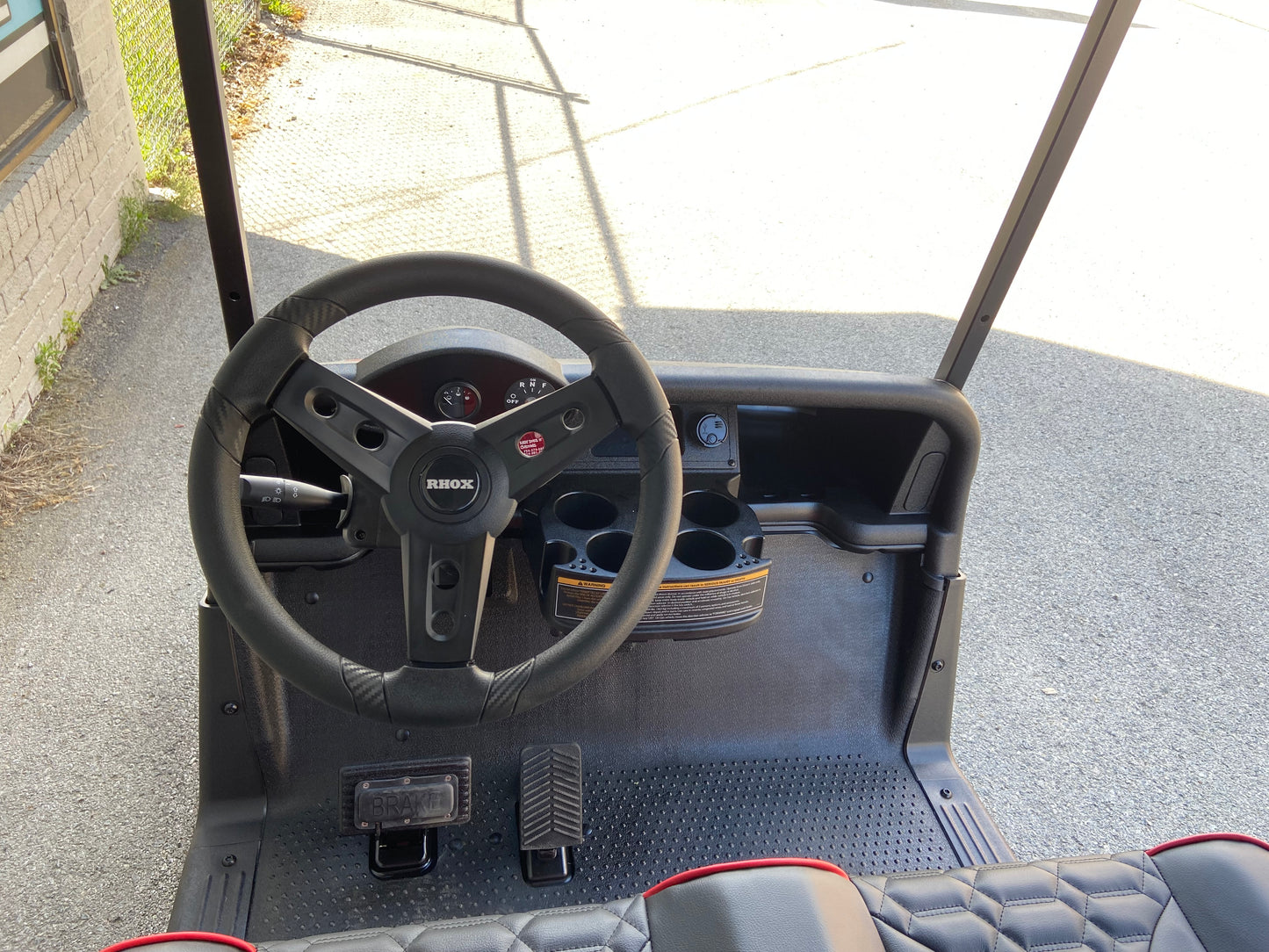 2017 EZGO RXV - 48v Custom Silver - Red - Black *SOLD*