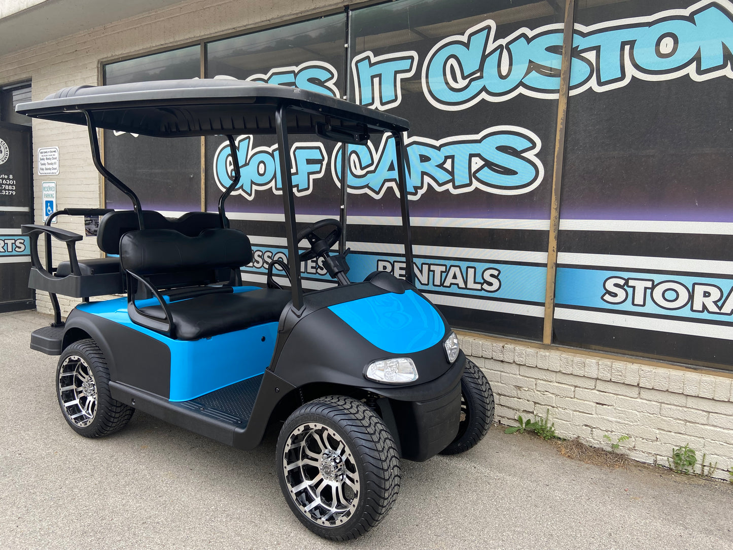 2018 EZGO RXV 48v - Matte Black and Blue *SOLD*