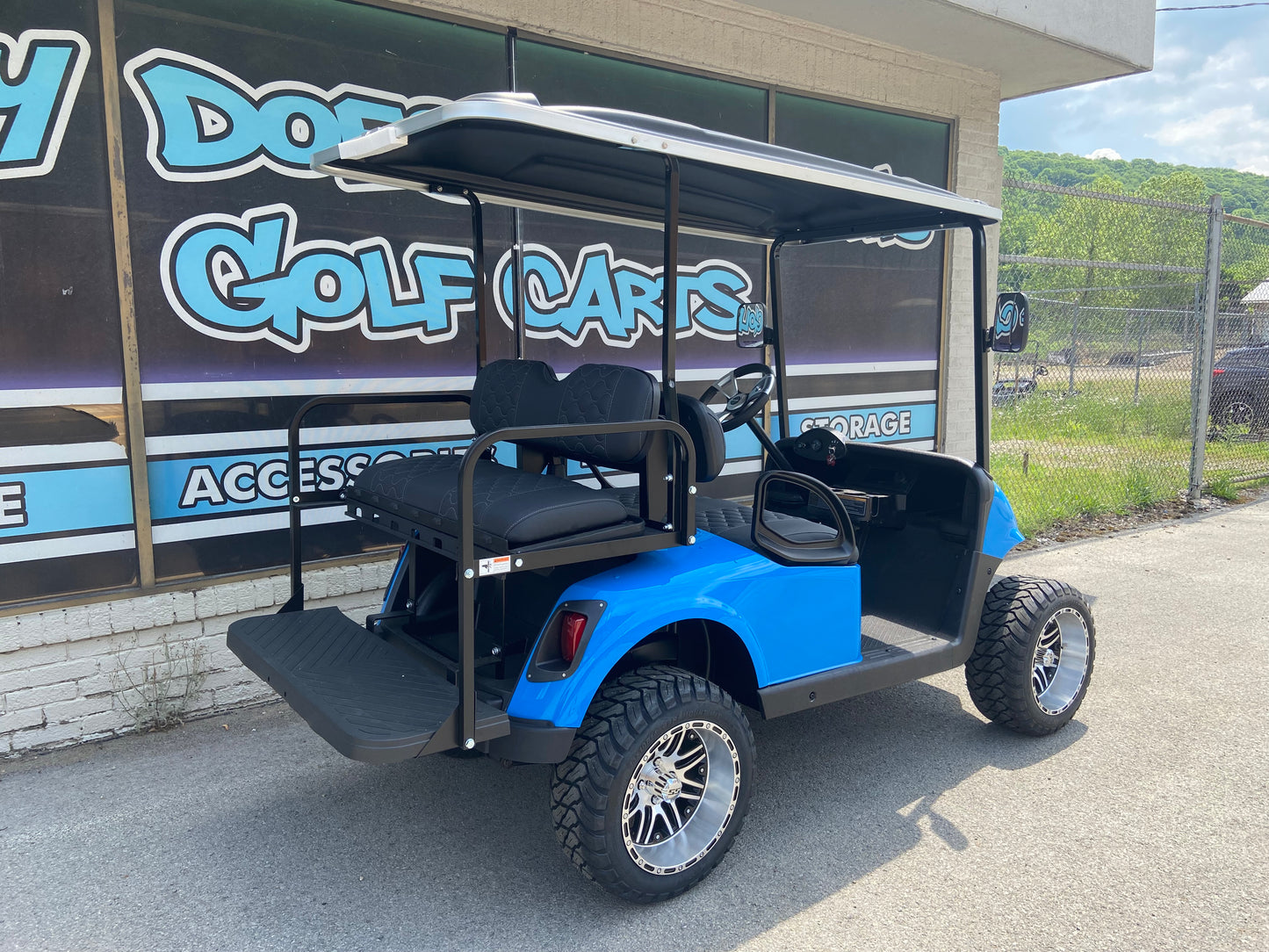 2017 EZGO RXV 48v Lifted Golf Cart - Grabber Blue *SOLD*