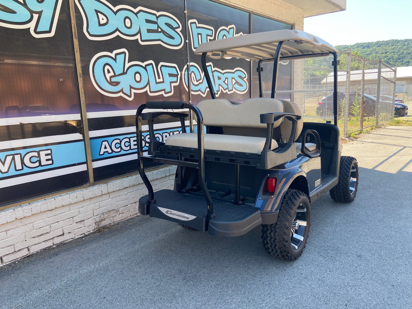 2018 EZGO RXV - Lifted with Black and Machine Custom Wheels *SOLD*