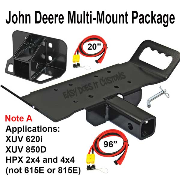 John Deere Multi Mount with 20" and 96" Quick Connect Cables