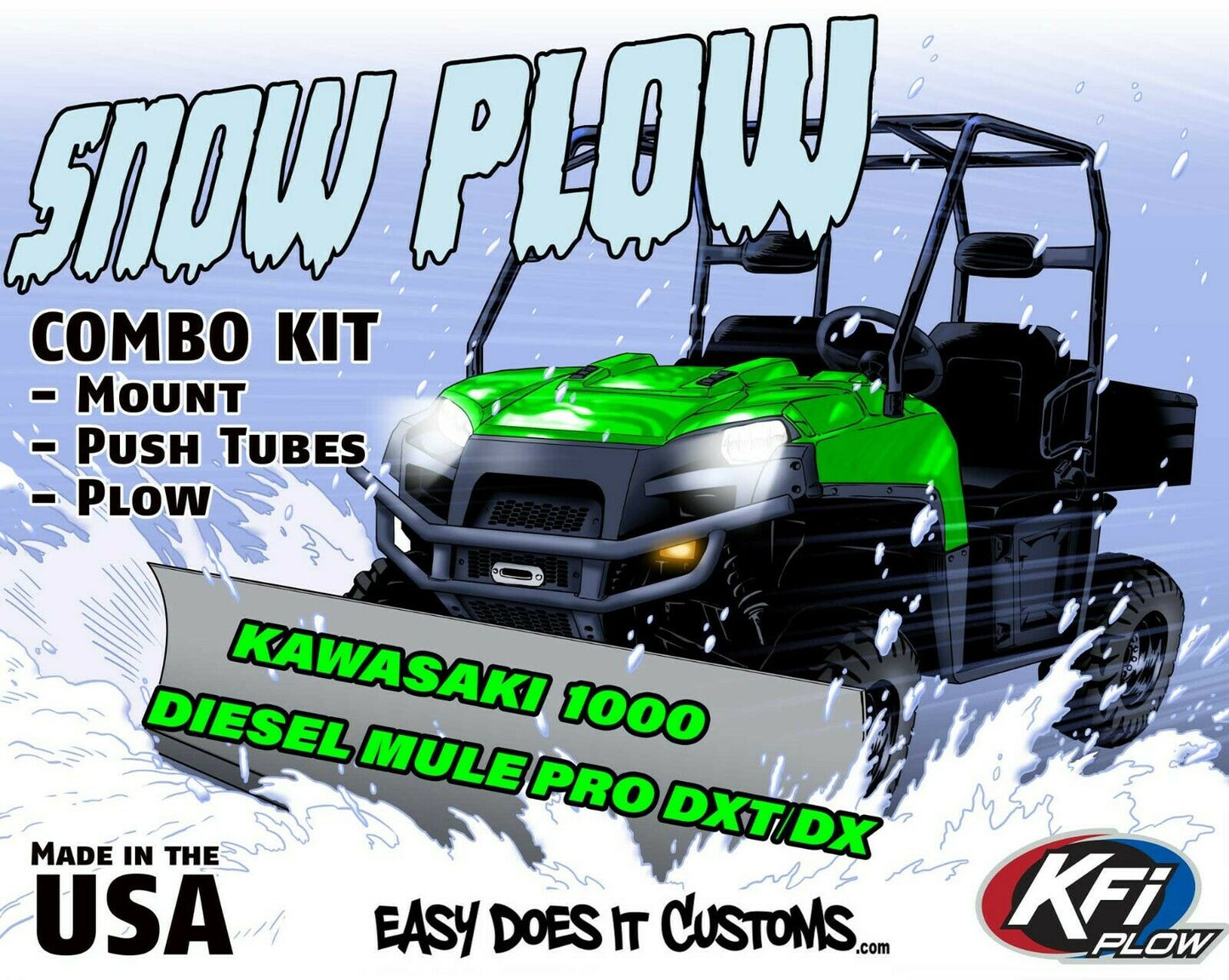 KAWASAKI UTV 1000 DIESEL MULE PRO-DXT/DX 2016-2026 KFI 106035