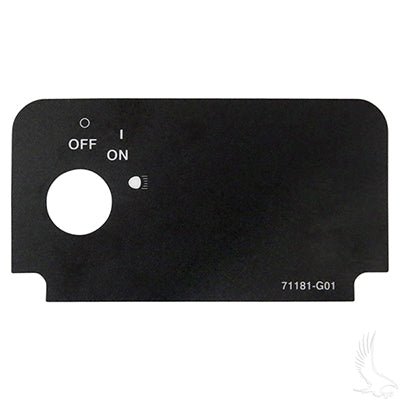 Decal, Key Switch w/ On and Lights, EZGO Medalist/TXT
