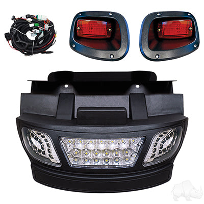 EZGO TXT 2014+  LED Light Bar Complete Bumper Kit