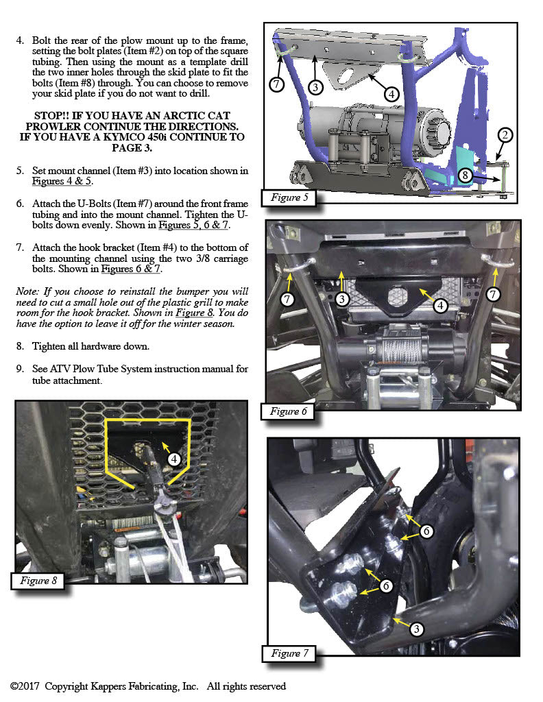 KFI OPEN TRAIL PLOW MOUNT 105920