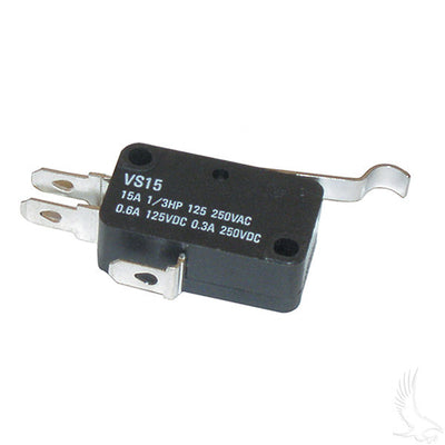 Micro Switch, 3 terminal, Club Car Gas 84+, Electric 80+, Precedent