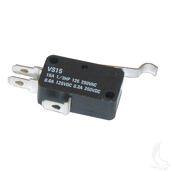 Micro Switch, 3 terminal, Club Car Gas 84+, Electric 80+, Precedent