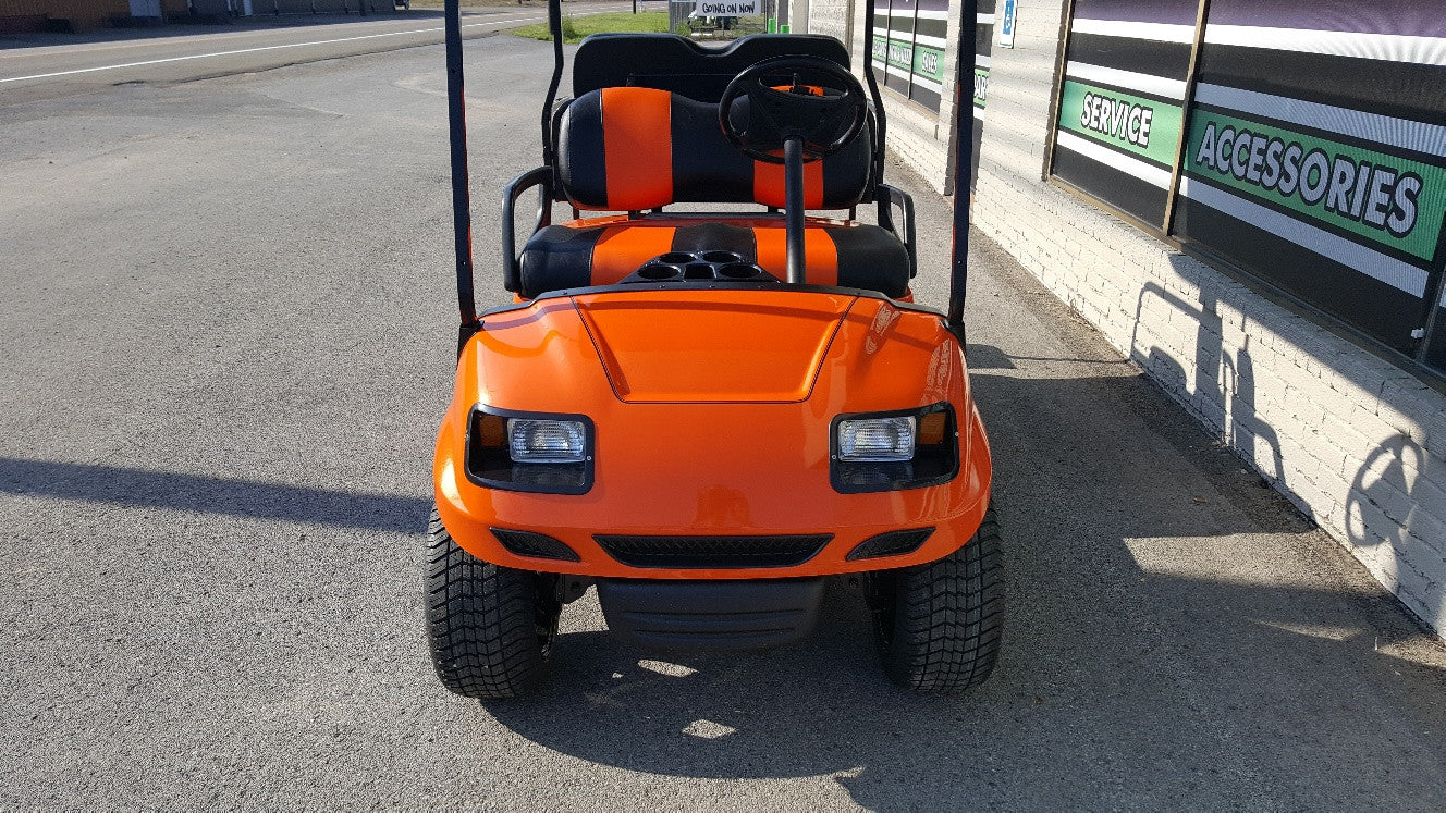2010 Gas Yamaha Drive Golf Cart - Orange and Black - SOLD