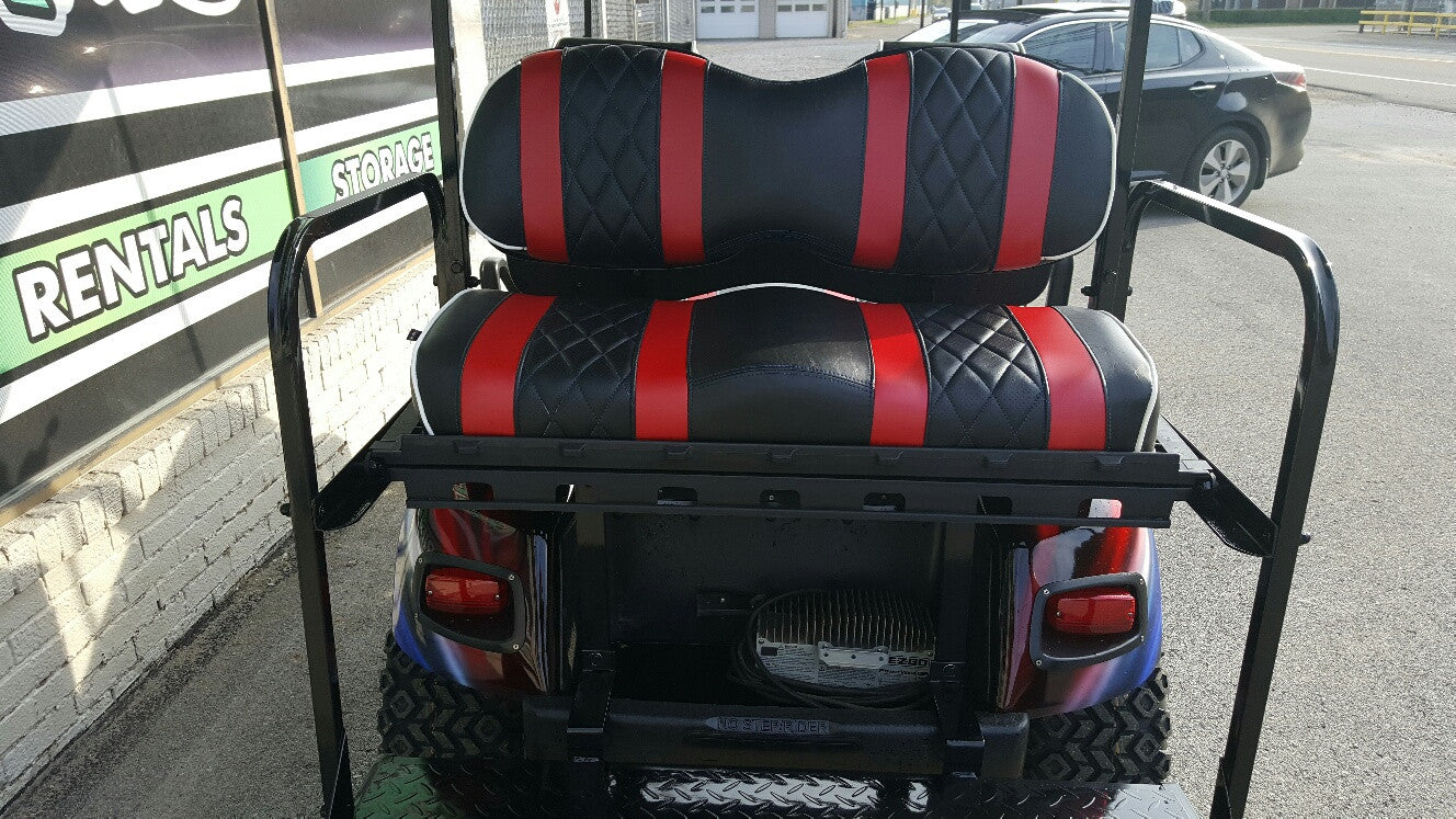 2012 Electric EZGO Red, White, and Blue Golf Cart - SOLD