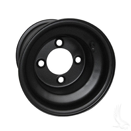 RHOX Black 8" Standard Steel Golf Cart Wheels