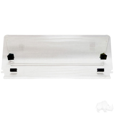 EZGO TXT 14 Windshield, Impact Resistant Clear 2 Piece