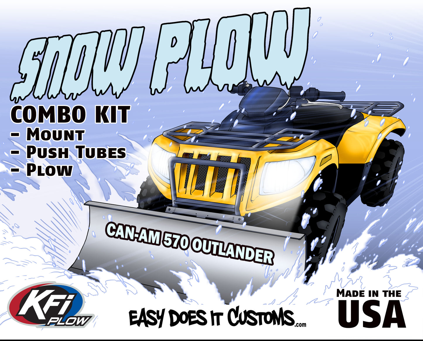 Can-Am 570 Outlander/MAX/Pro Nordic/Renegade G2 ATV    KFI Plow Mount 105445