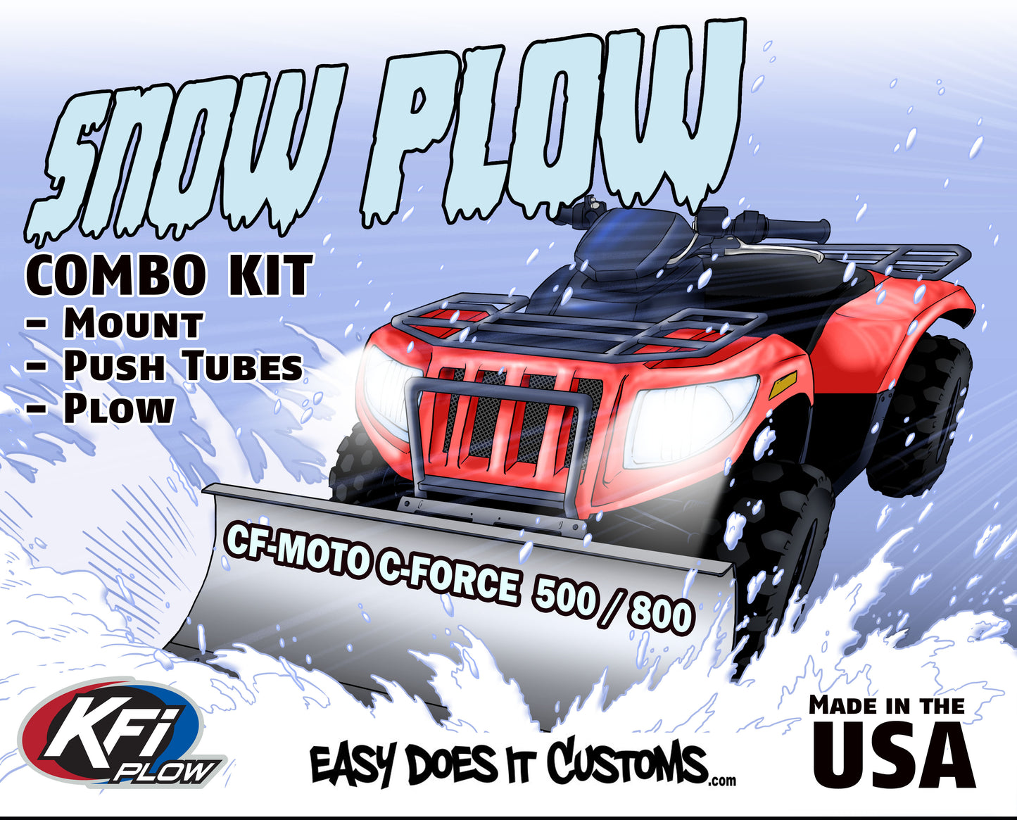CF-Moto CForce 500 - 2013-2016 /CForce 800 - 2013-2017 ATV    KFI Plow Mount 105130