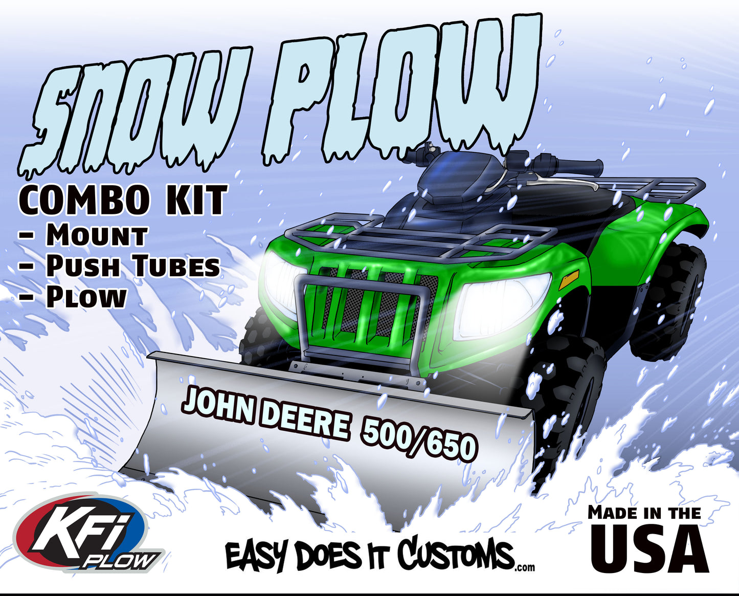 John Deere 500 / 650 Buck - 2004-2006 ATV    KFI Plow Mount 105195