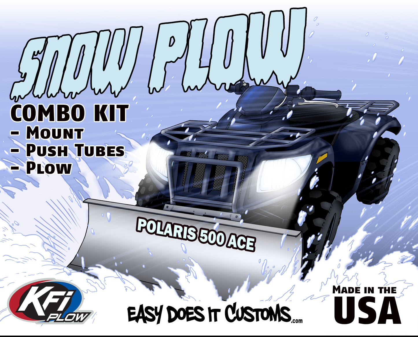 Polaris  ACE 500 - 2017-2019 ATV    KFI Plow Mount 105630