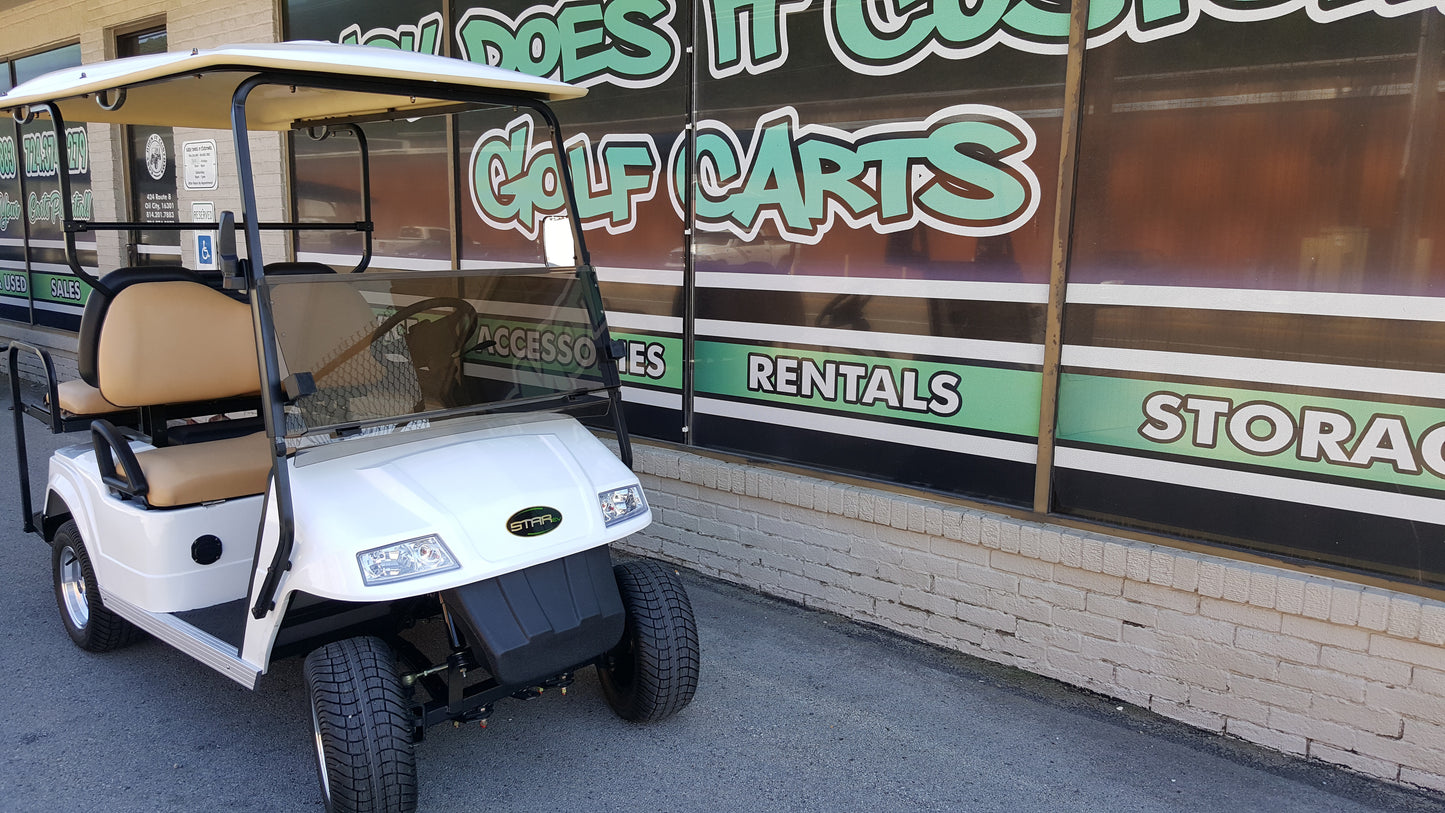 2017 Star Electric Golf Cart - White SOLD