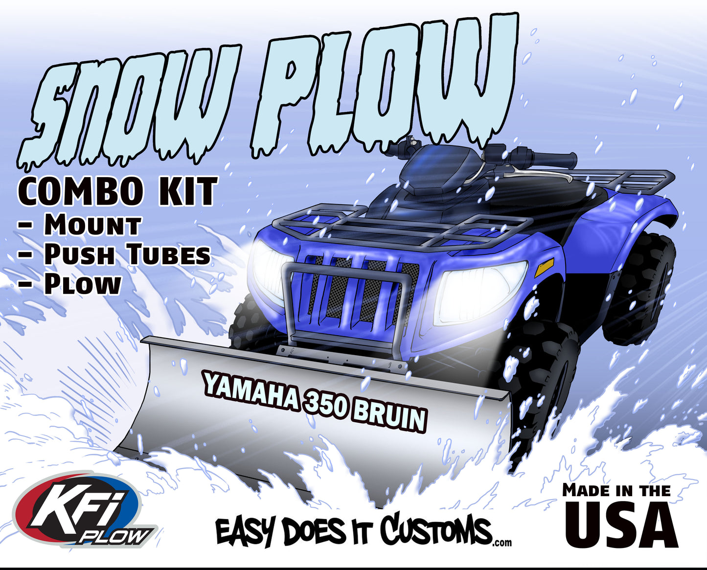 Yamaha 350 Bruin 2x4, 4x4 - 2004-2006 ATV    KFI Plow Mount 105120